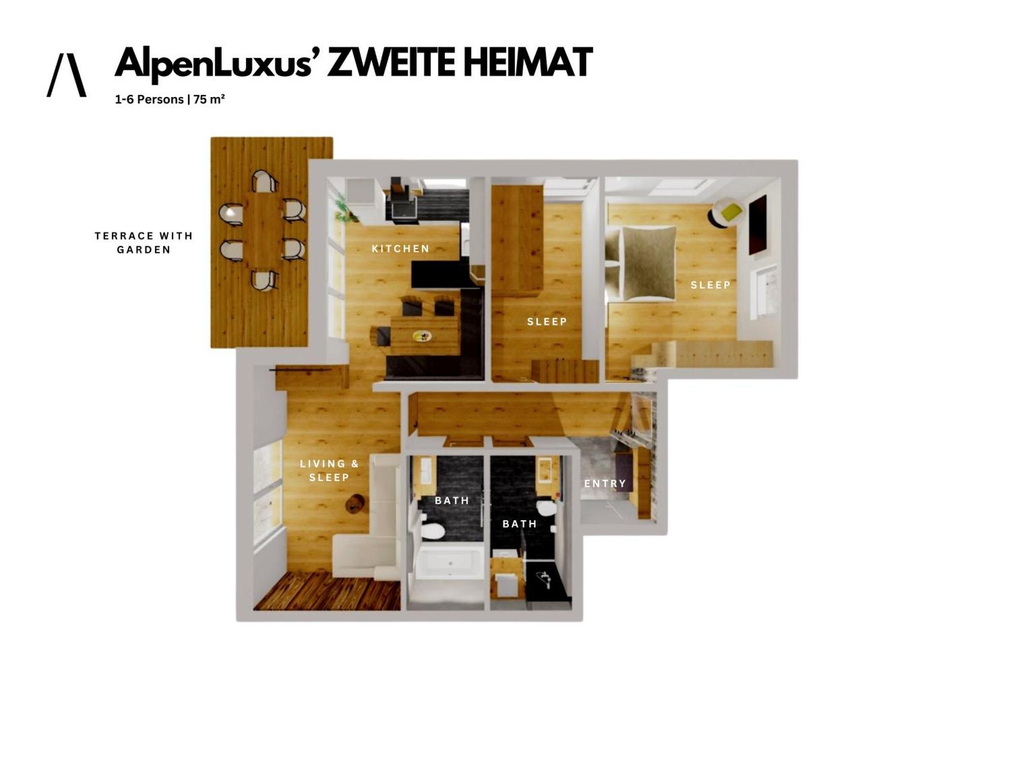 Zweite Heimat - Garden & Underground Parking Space By Alpenluxus Appartements Fuegen Luaran gambar